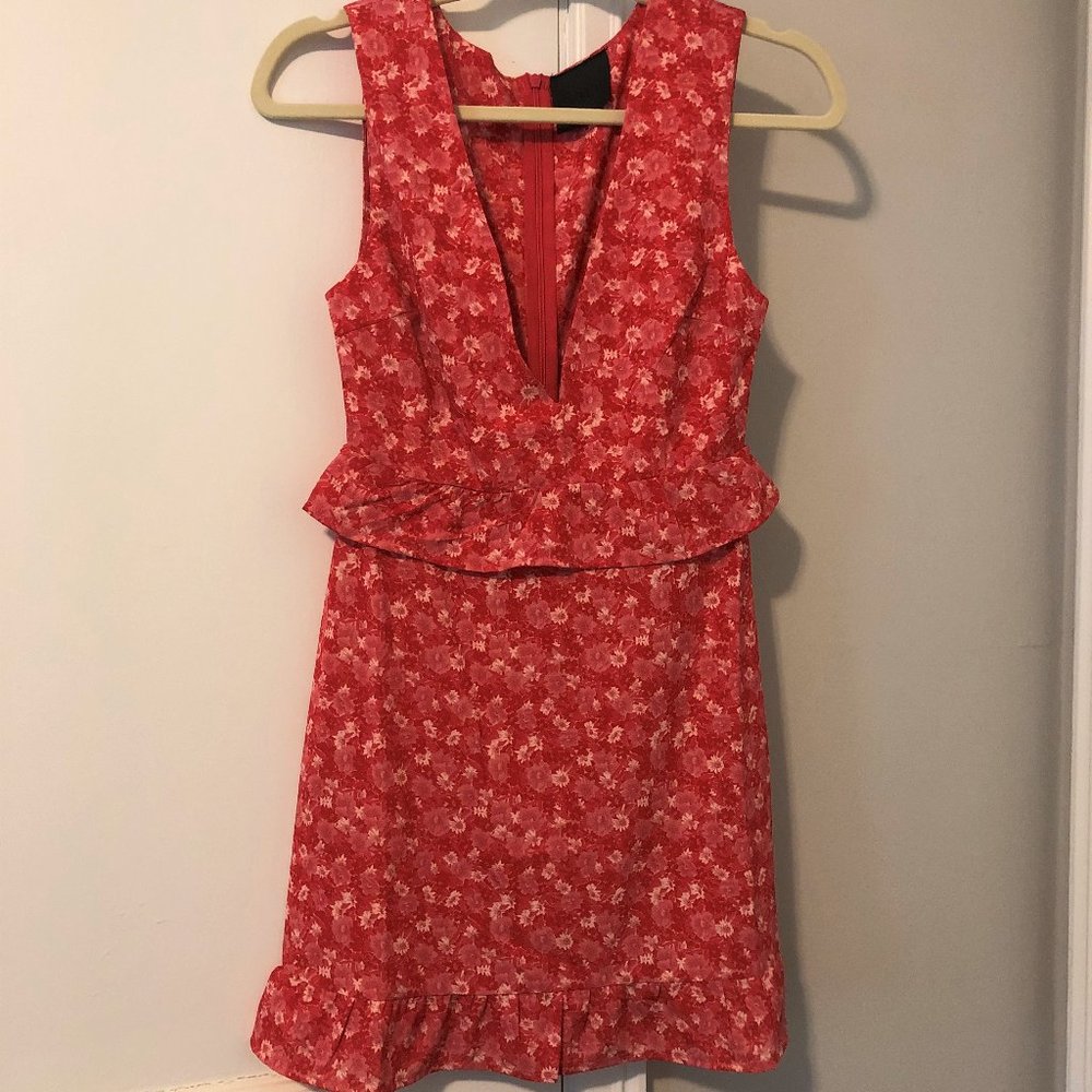 Flirty red summer dress